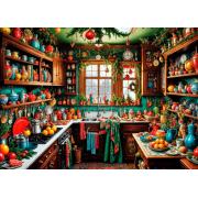 Puzzle Bluebird Cozinha Country Natal 1500 peças