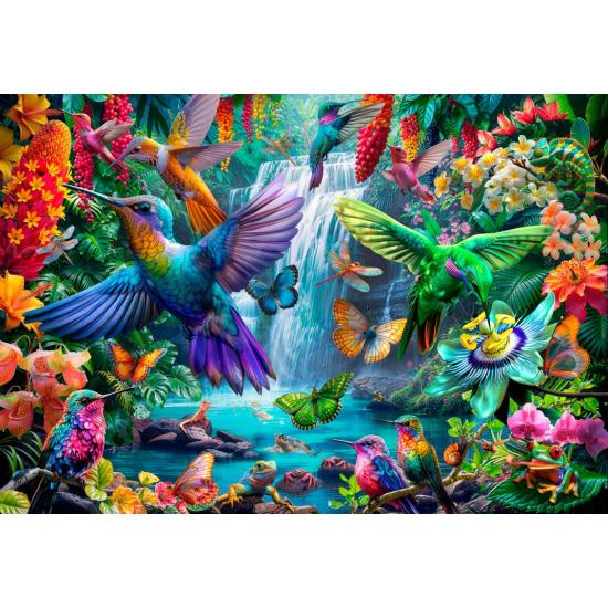 Puzzle Bluebird Beija-flores Tropicais de 1000 Peças