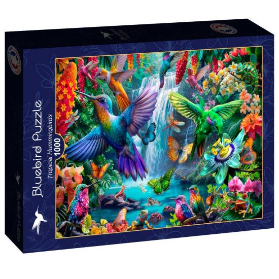 Puzzle Bluebird Beija-flores Tropicais de 1000 Peças