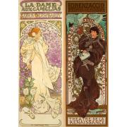 Puzzle Bluebird Collage Alfons Mucha de 500 peças