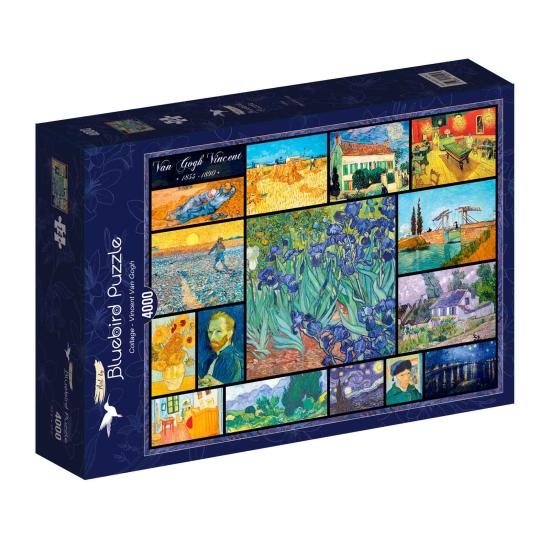 Puzzle Bluebird Colagem de Vincent Van Gogh de 4000 Pçs Puzzle Bluebird Colagem de Vincent Van Gogh de 4000 Pçs