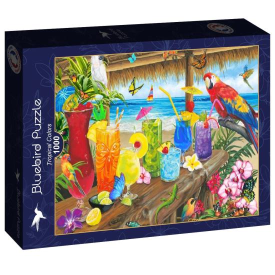 Puzzle Bluebird Cores Tropicais 1000 peças