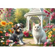 Puzzle Bluebird Companheiros No Jardim de 1000 Peças