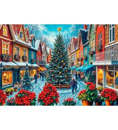 Puzzle Bluebird Compras Na Praça Da Cidade De Natal 1000 peças