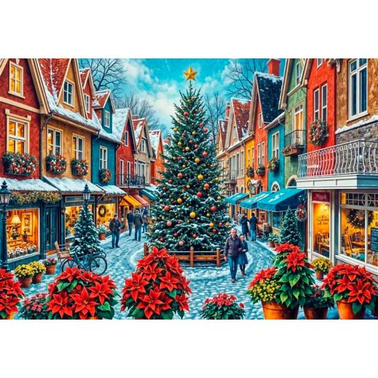Puzzle Bluebird Compras Na Praça Da Cidade De Natal 1000 peças Puzzle Bluebird Compras Na Praça Da Cidade De Natal 1000 peças