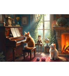 Puzzle Bluebird Concerto Felino de 1000 Peças