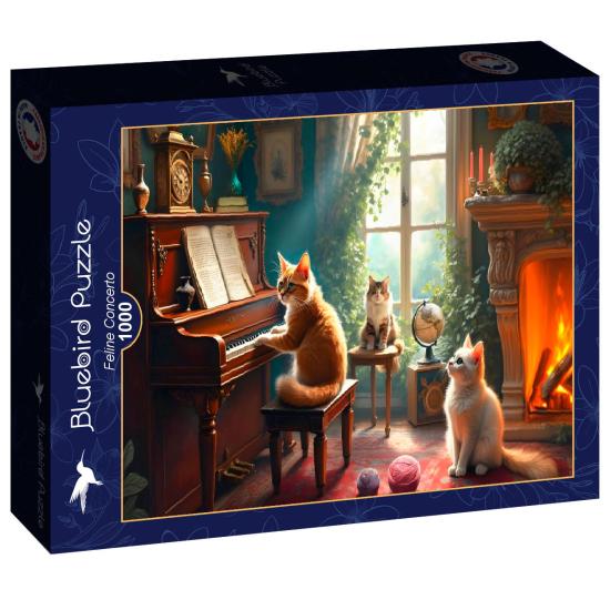 Puzzle Bluebird Concerto Felino de 1000 Peças