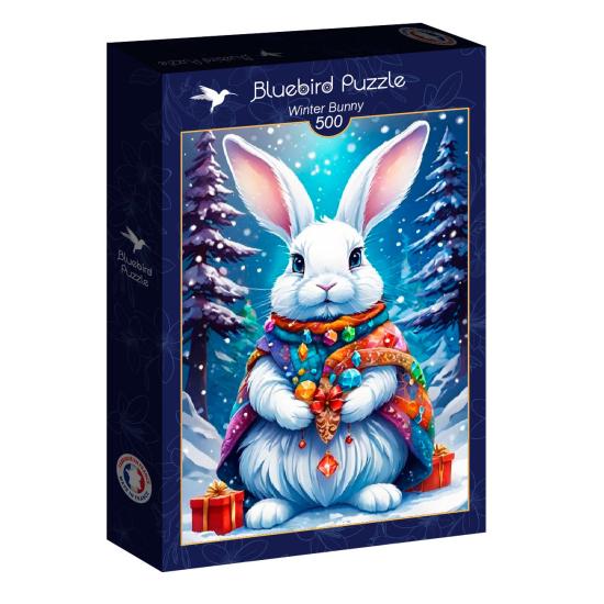 Puzzle Bluebird Coelho de inverno de 500 peças