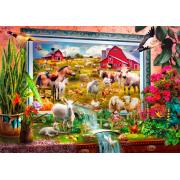 Puzzle Bluebird Imagem Mágica de Fazenda 1000 peças