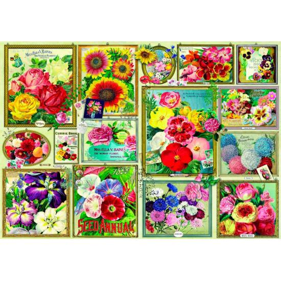 Puzzle Bluebird Imagens de Flores 1500 Peças