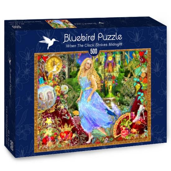Puzzle Bluebird quando o relógio bate meia-noite 500 peça