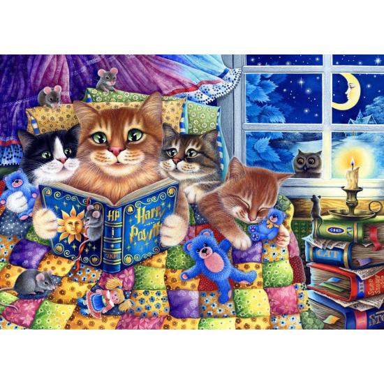 Puzzle Bluebird Histórias De Gatinhos Para Dormir XXL de 300 peç