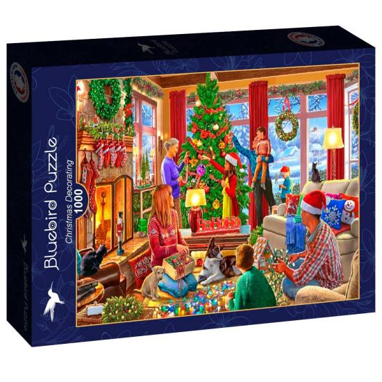 Puzzle Bluebird Decoração de Natal de 1000 Peças Puzzle Bluebird Decoração de Natal de 1000 Peças