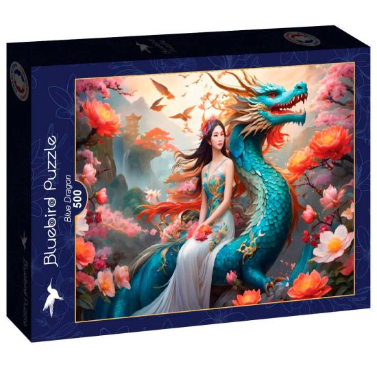 Puzzle Bluebird Dragão Azul de 500 peças