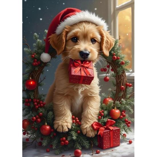 Puzzle Bluebird Filhote De Cachorro Do Papai Noel XXL de 300 peç
