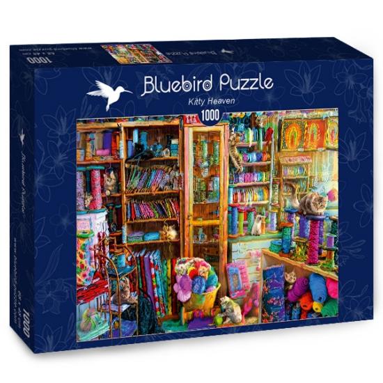 Puzzle Bluebird Heaven para gatos 1000 peças
