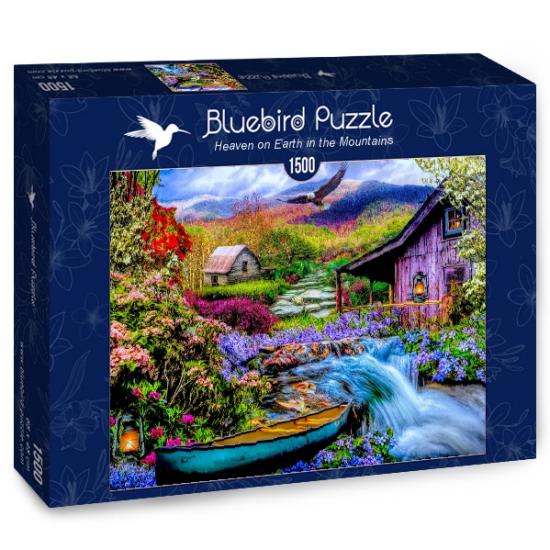 Puzzle Bluebird Céu e Montanha da Terra 1500 peças