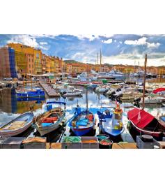 Puzzle Bluebird O Colorido Porto de St Tropez de 1000 Peças