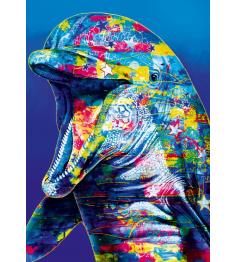 Puzzle Bluebird O Golfinho Colorido 1000 Peças
