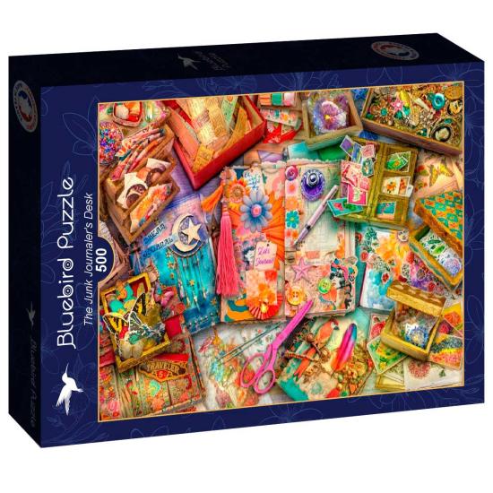 Puzzle Bluebird A Mesa do Jornalista Lixo 500 peças Puzzle Bluebird A Mesa do Jornalista Lixo 500 peças