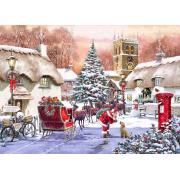 Puzzle Bluebird O Povo e o Papai Noel de 500 peças