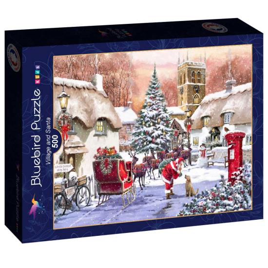 Puzzle Bluebird O Povo e o Papai Noel de 500 peças