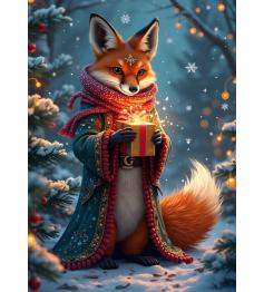 Puzzle Bluebird O Presente De Natal Da Raposa XXL de 300 peç
