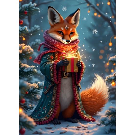 Puzzle Bluebird O Presente De Natal Da Raposa XXL de 300 peç