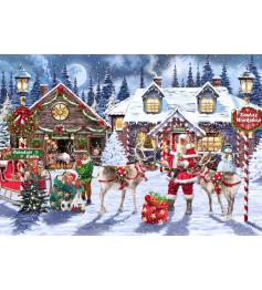 Puzzle Bluebird Oficina do Papai Noel de 1000 Peças