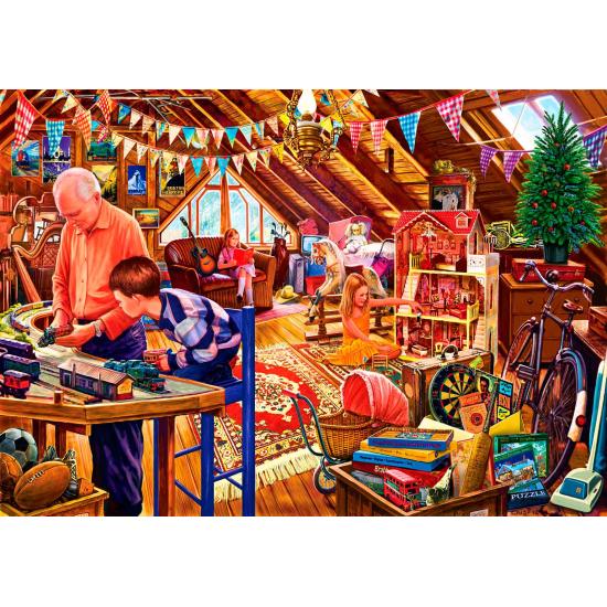 Puzzle Bluebird O Sótão dos Jogos de 500 peças