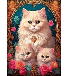 Puzzle Bluebird O Trio De Gatos XXL de 300 peças