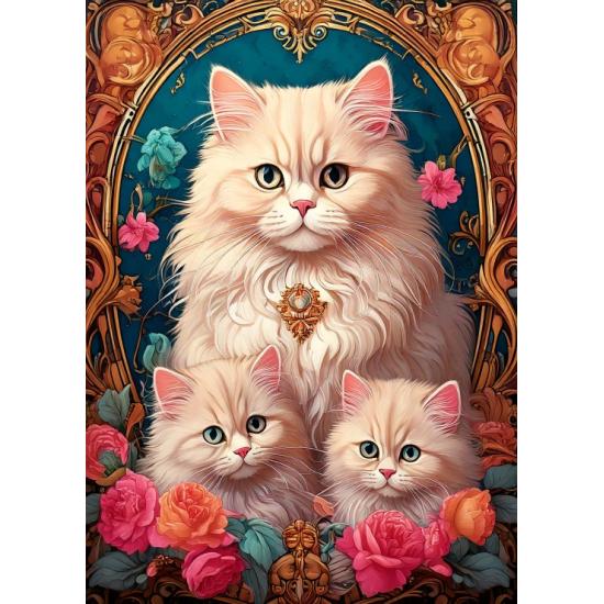 Puzzle Bluebird O Trio De Gatos XXL de 300 peças