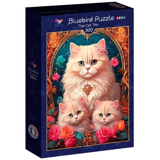 Puzzle Bluebird O Trio De Gatos XXL de 300 peças