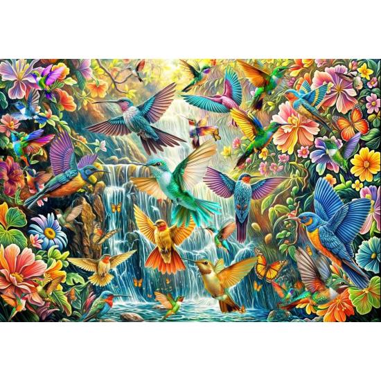Puzzle Bluebird O Voo Dos Beija-Flores 1000 peças