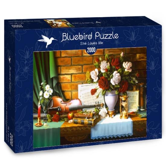 Puzzle Bluebird Ela Me Ama 2000 Peças