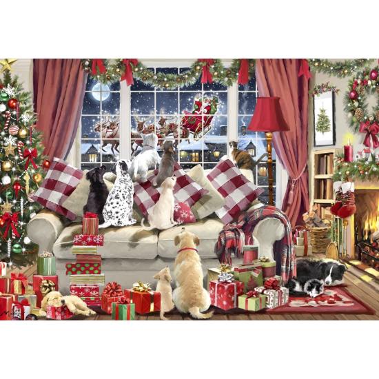 Puzzle Bluebird Esperando O Papai Noel 1000 peças