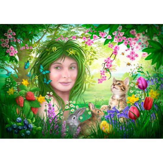 Puzzle Bluebird Spring Spirit 1000 peças