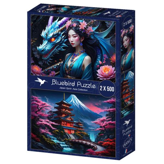Puzzle Bluebird Espírito Japonês 2x500 Peças