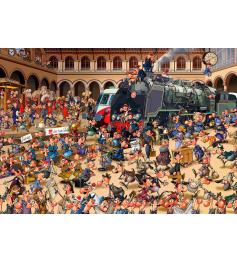 Puzzle Bluebird Estação de trem francesa 1000 peças