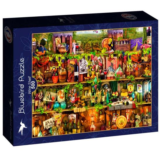 Puzzle Bluebird Prateleira de vinho de 500 peças
