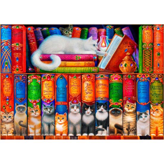 Puzzle de Prateleira Gato Azulão 1000 Peças