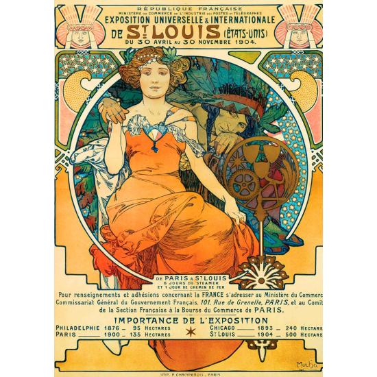 Puzzle Bluebird Exposition Universelle de St. Louis 1000 peças