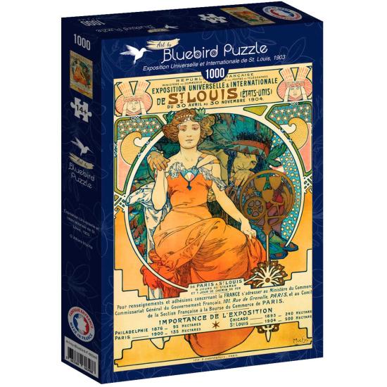 Puzzle Bluebird Exposition Universelle de St. Louis 1000 peças