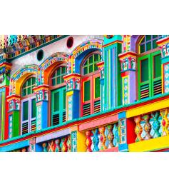 Puzzle Bluebird Fachada Colorida, Singapura 1000 peças