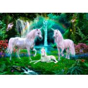 Puzzle Bluebird Rainbow Unicorn Family 1000 peças