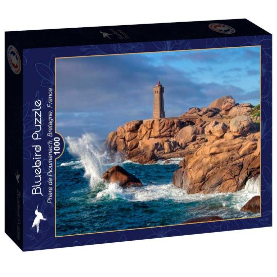 Puzzle Bluebird Farol de Ploumanach Bretanha Francesa 1000 Peças