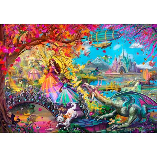 Puzzle Bluebird Festival Do Castelo De Outono 1000 peças