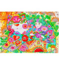 Puzzle Bluebird Flores de 1.000 peças