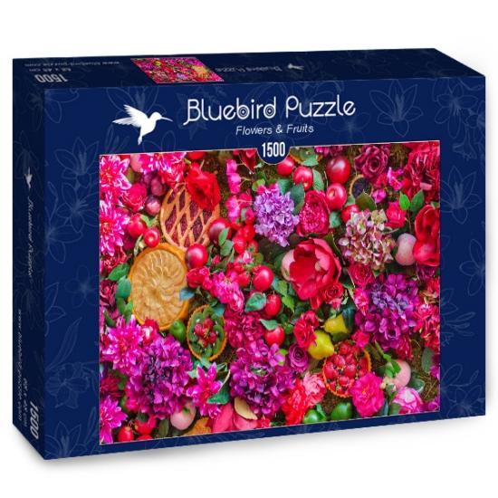 Puzzle Bluebird Flores e Frutas 1500 Peças