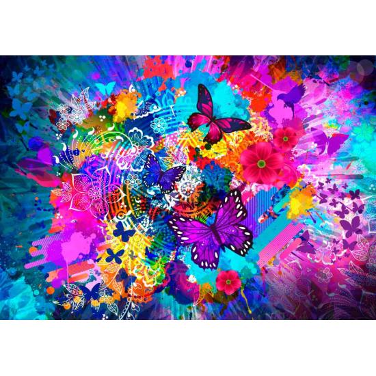 Puzzle Bluebird Flores e Borboletas 1000 Peças